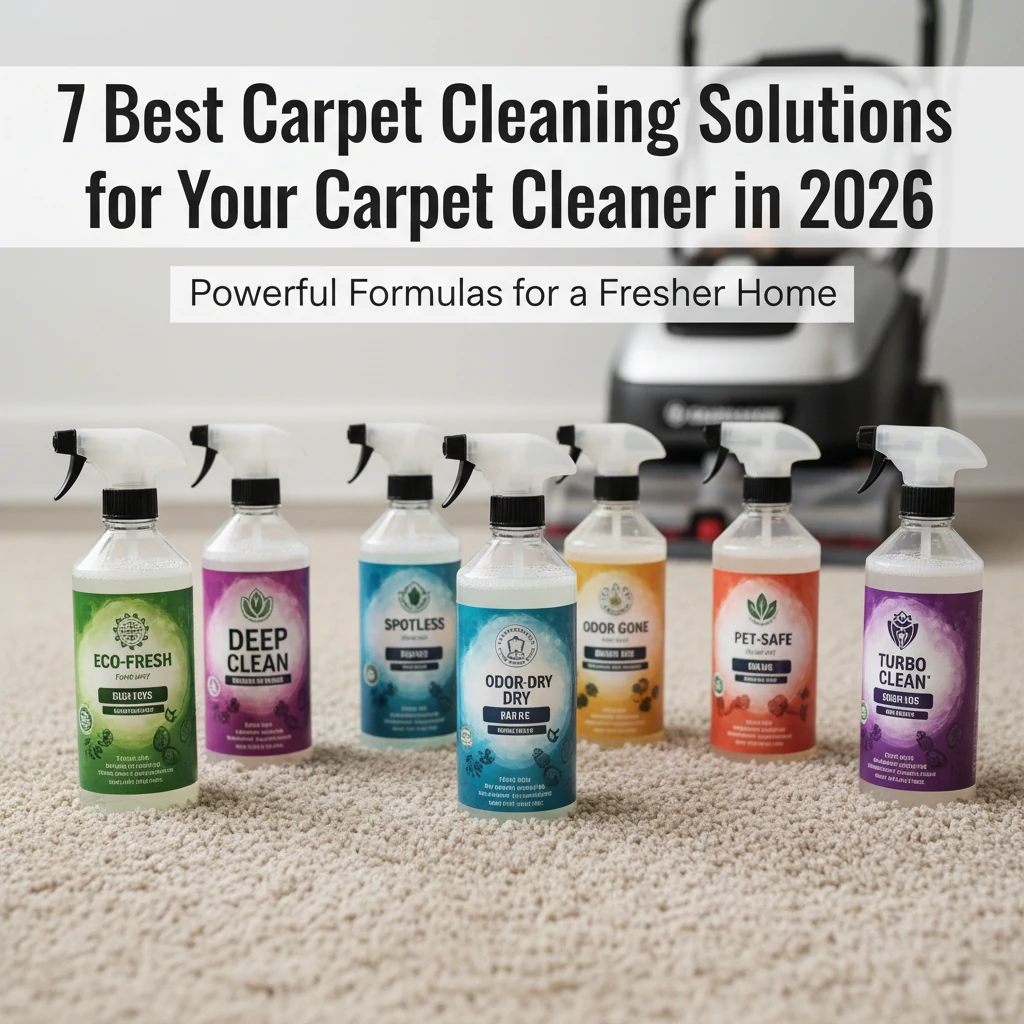 7 Best Carpet Cleaning Solutions for Your Carpet Cleaner in 2026
