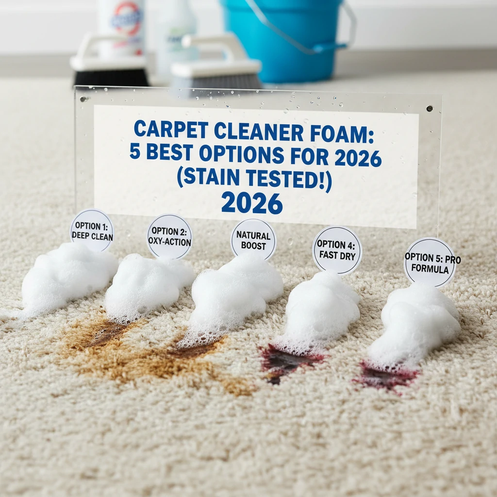 Carpet Cleaner Foam: 5 Best Options for 2026 (Stain Tested!)
