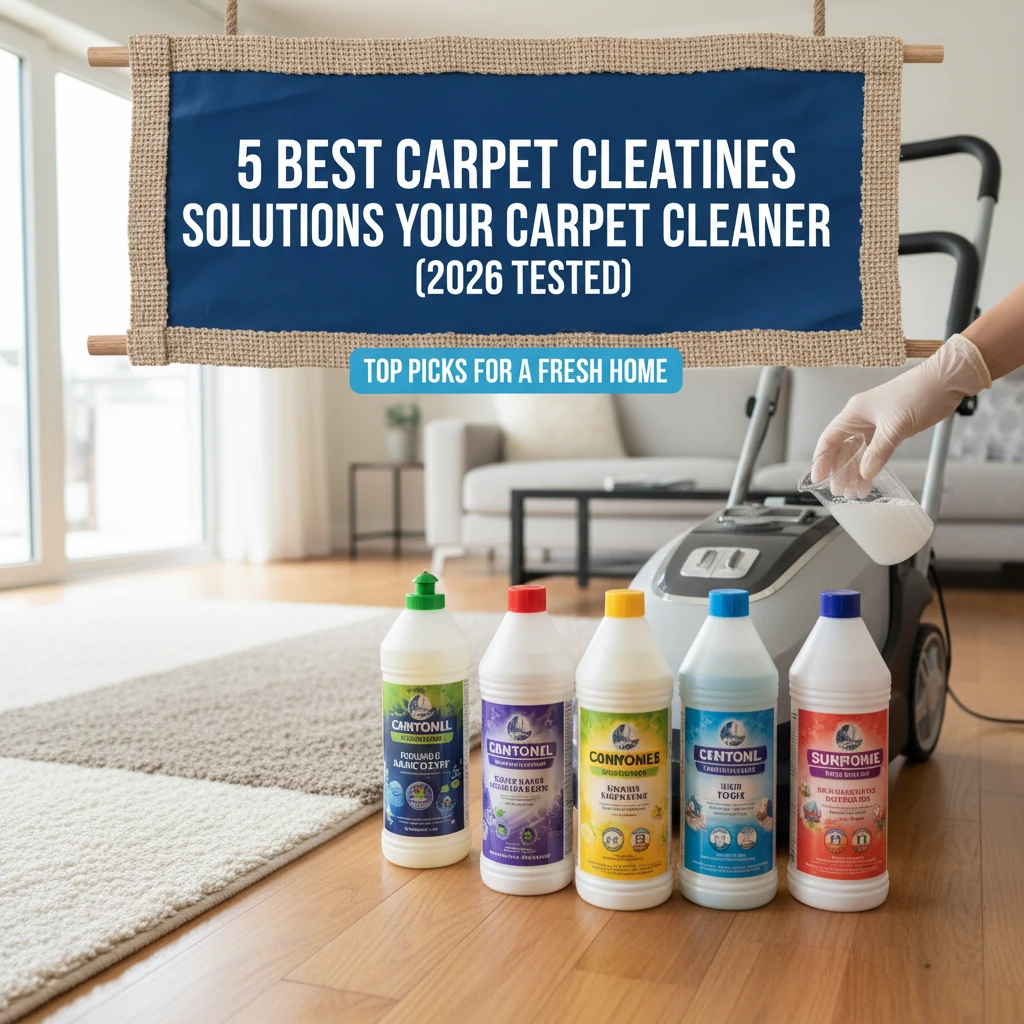 5 Best Carpet Cleaner Solutions for Your Carpet Cleaner (2026 Tested)